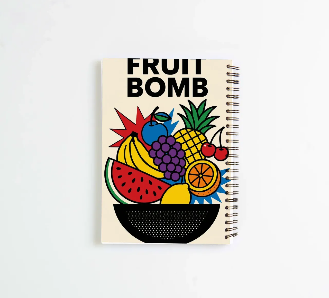 Fruit Bomb - Esplosione pop di freschezza e colore diario ad anelli da Pop and Fruits - Affiches & posters