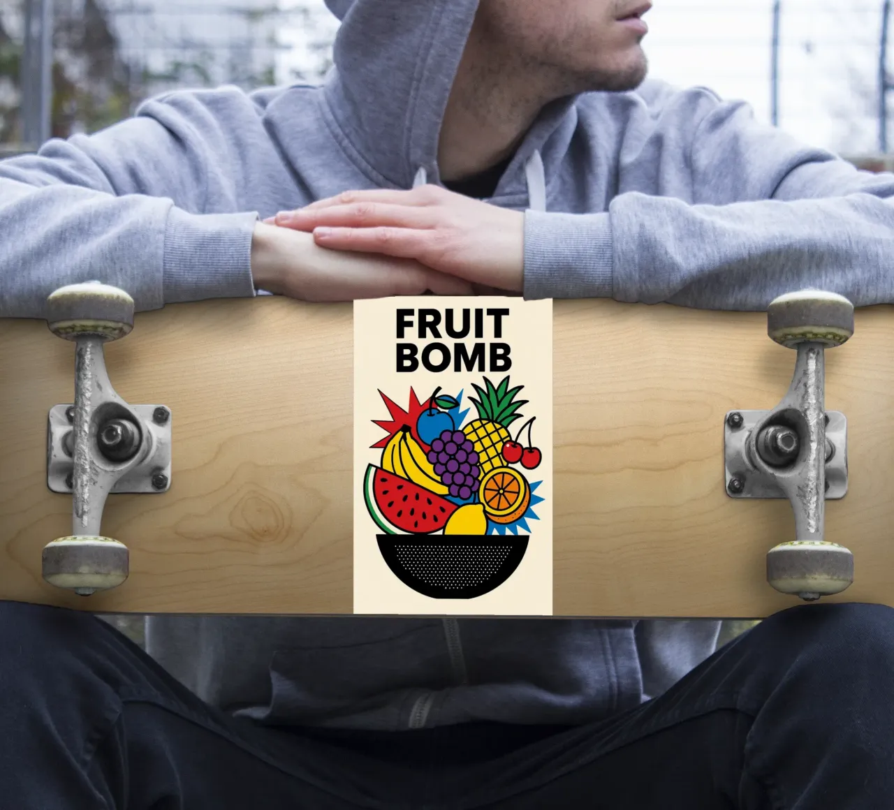 Fruit Bomb - Esplosione pop di freschezza e colore adesivo da Pop and Fruits - Affiches & posters