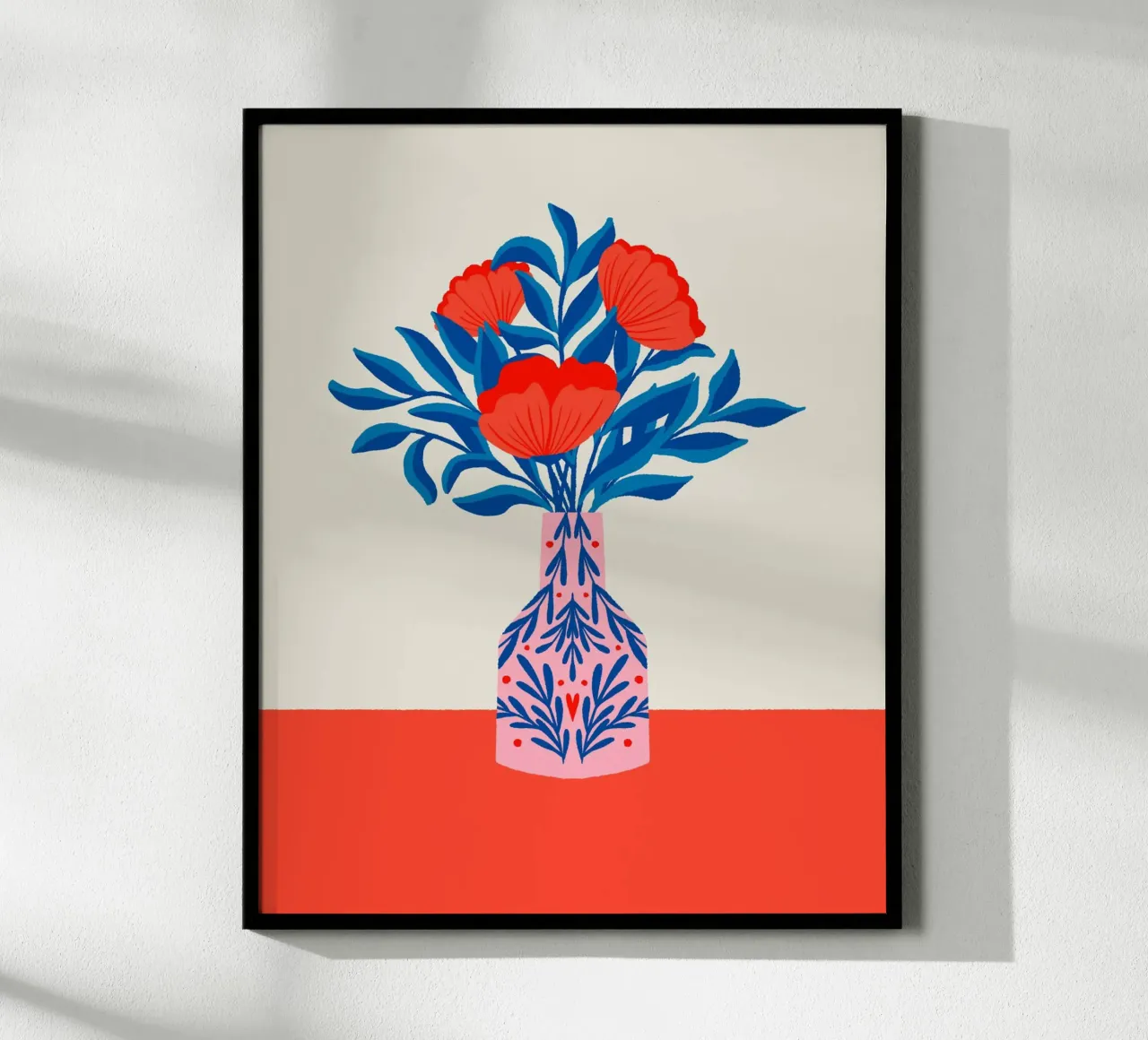 Poppies in a vase hahnemühle by Wackapacka