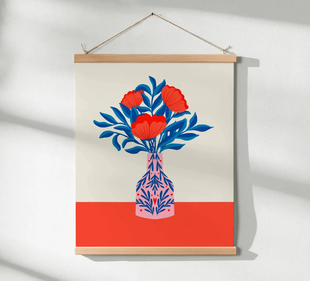 Poppies in a vase hahnemühle by Wackapacka
