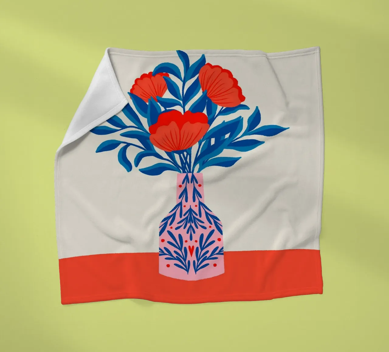 Papaveri in vaso coperta in pile da Wackapacka