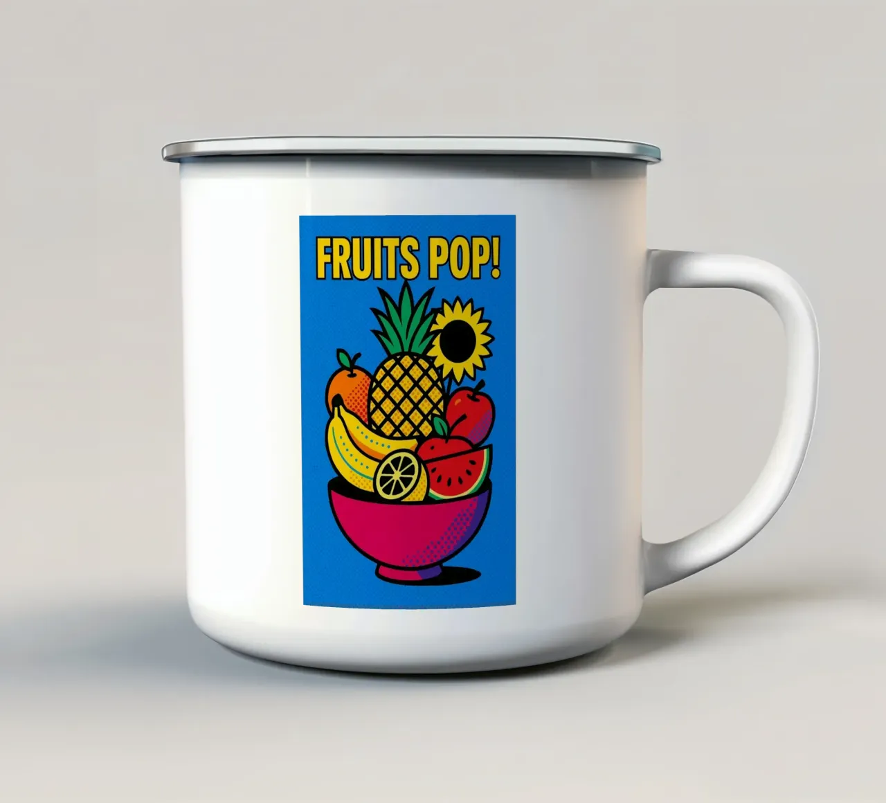 Frutti Pop! tazza in smalto da Pop and Fruits - Affiches & posters