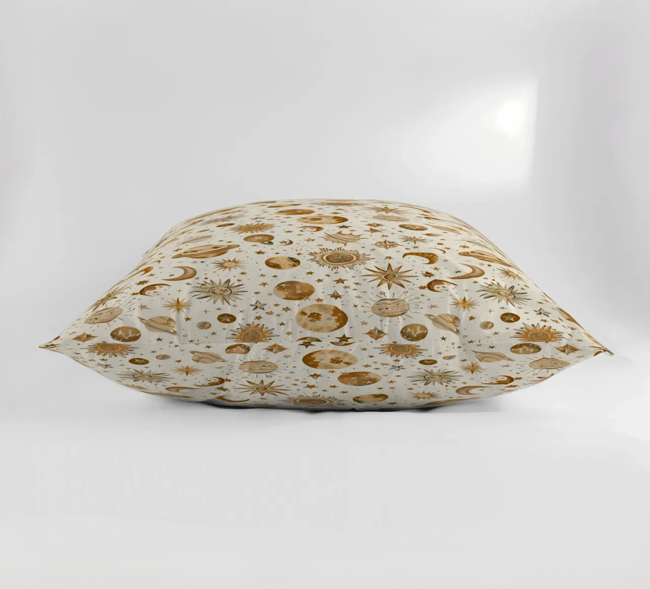 Beige and Brown Celestial cojín de Sunflower Soul Studio
