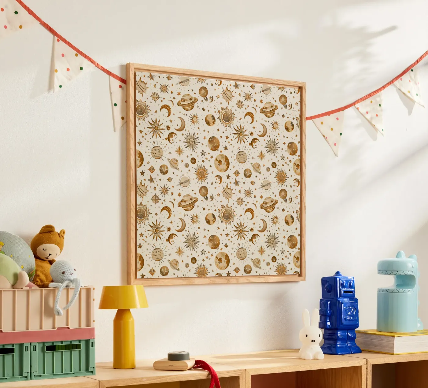 Beige and Brown Celestial plexiglass da Sunflower Soul Studio