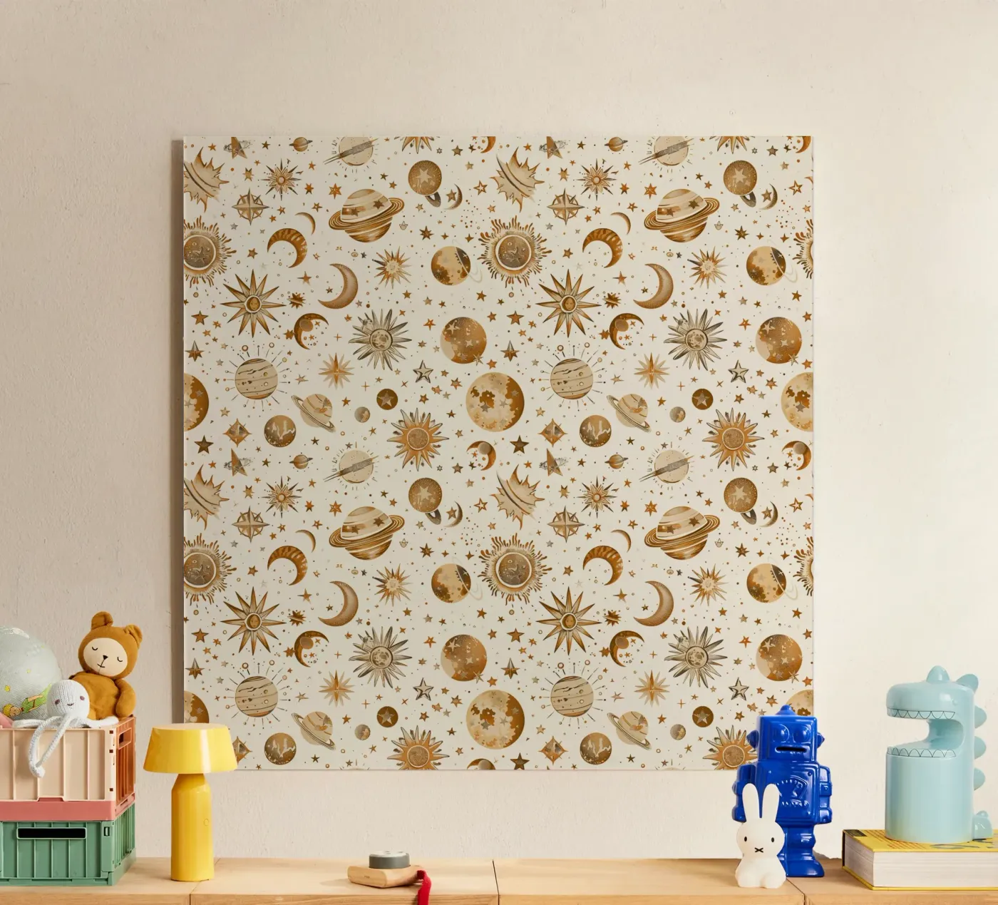 Beige and Brown Celestial plexiglass da Sunflower Soul Studio