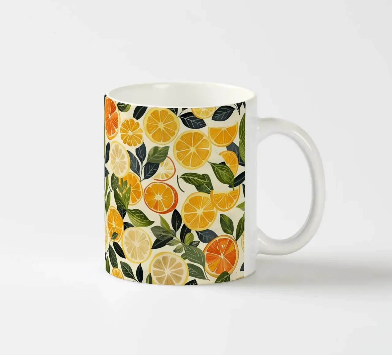 Citrus Fruits tazza in ceramica da Sunflower Soul Studio