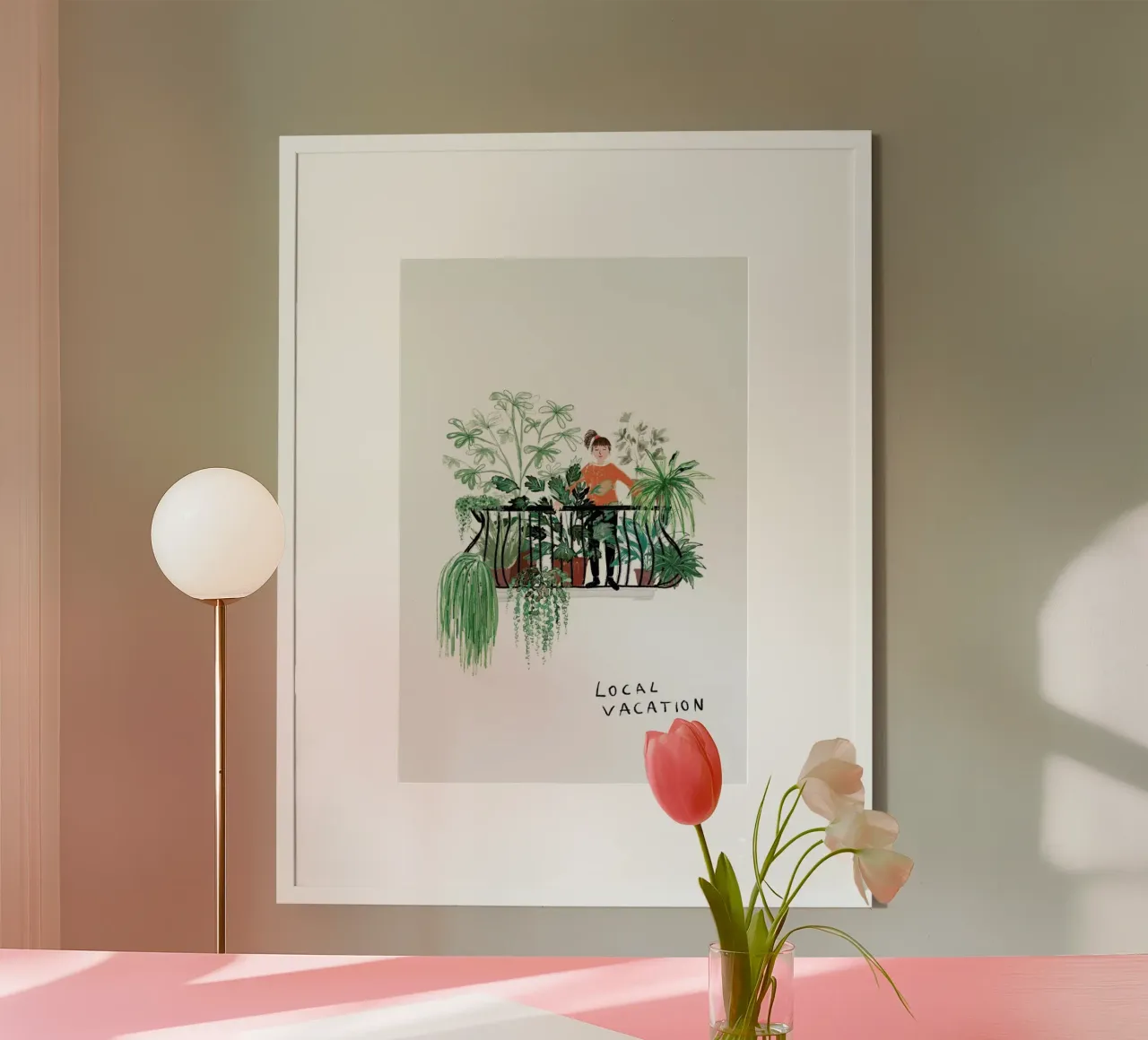 Balkonien poster con telaio in plastica da Farina Kuklinski