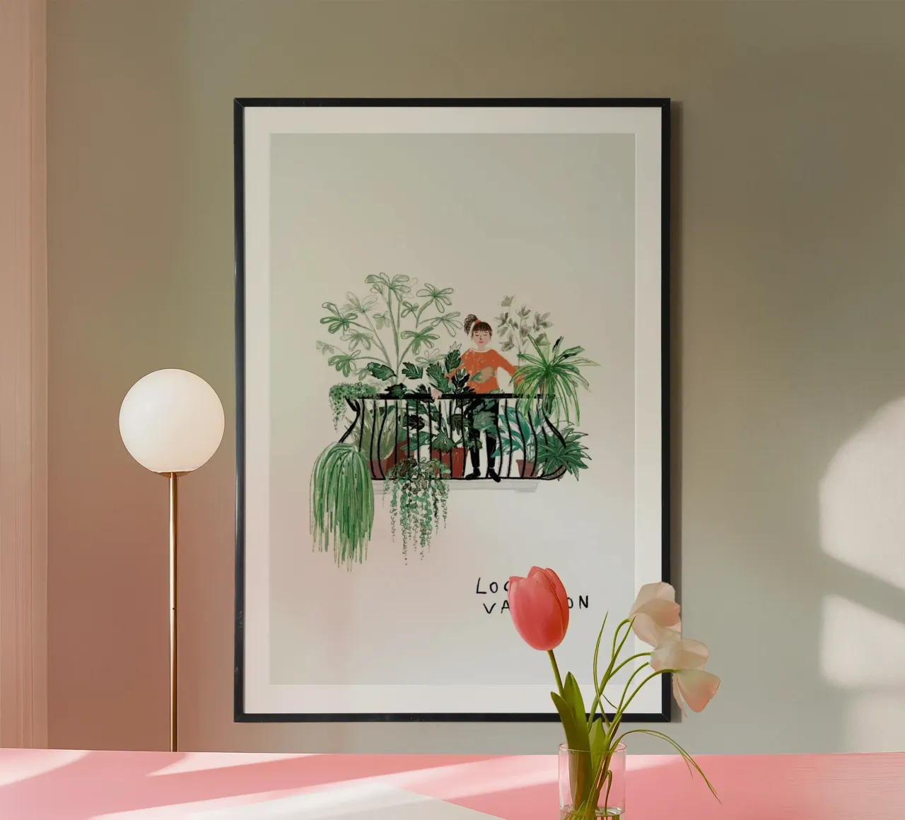 Balkonien poster con telaio in plastica da Farina Kuklinski