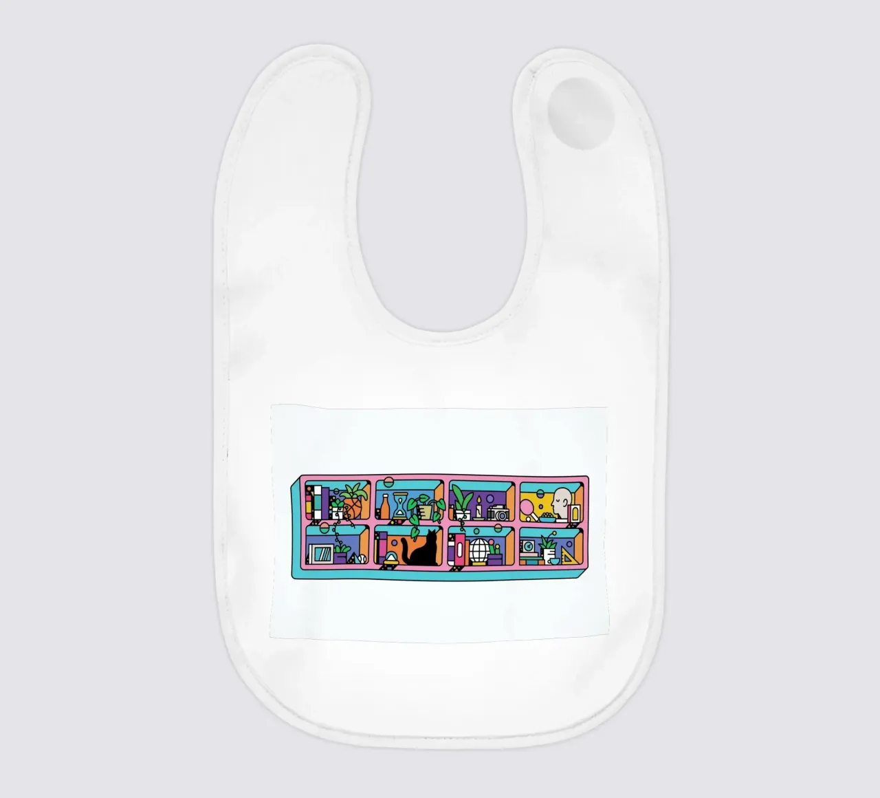 The Bohemian Time baby bib by Tyler Dale