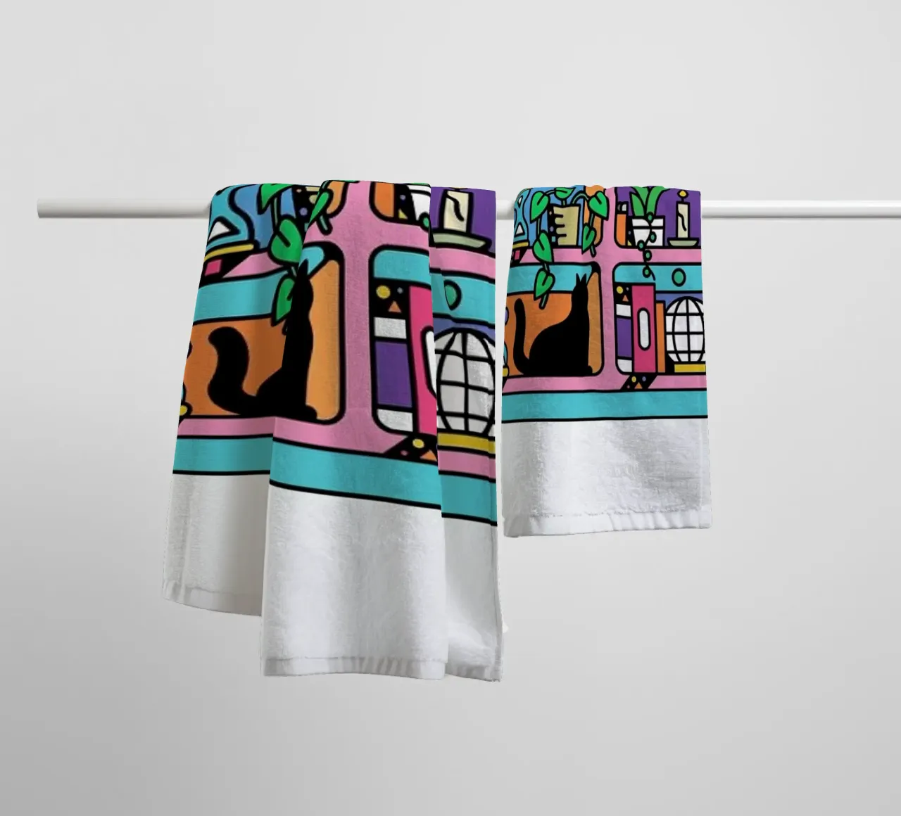The Bohemian Time asciugamano da bagno da Tyler Dale
