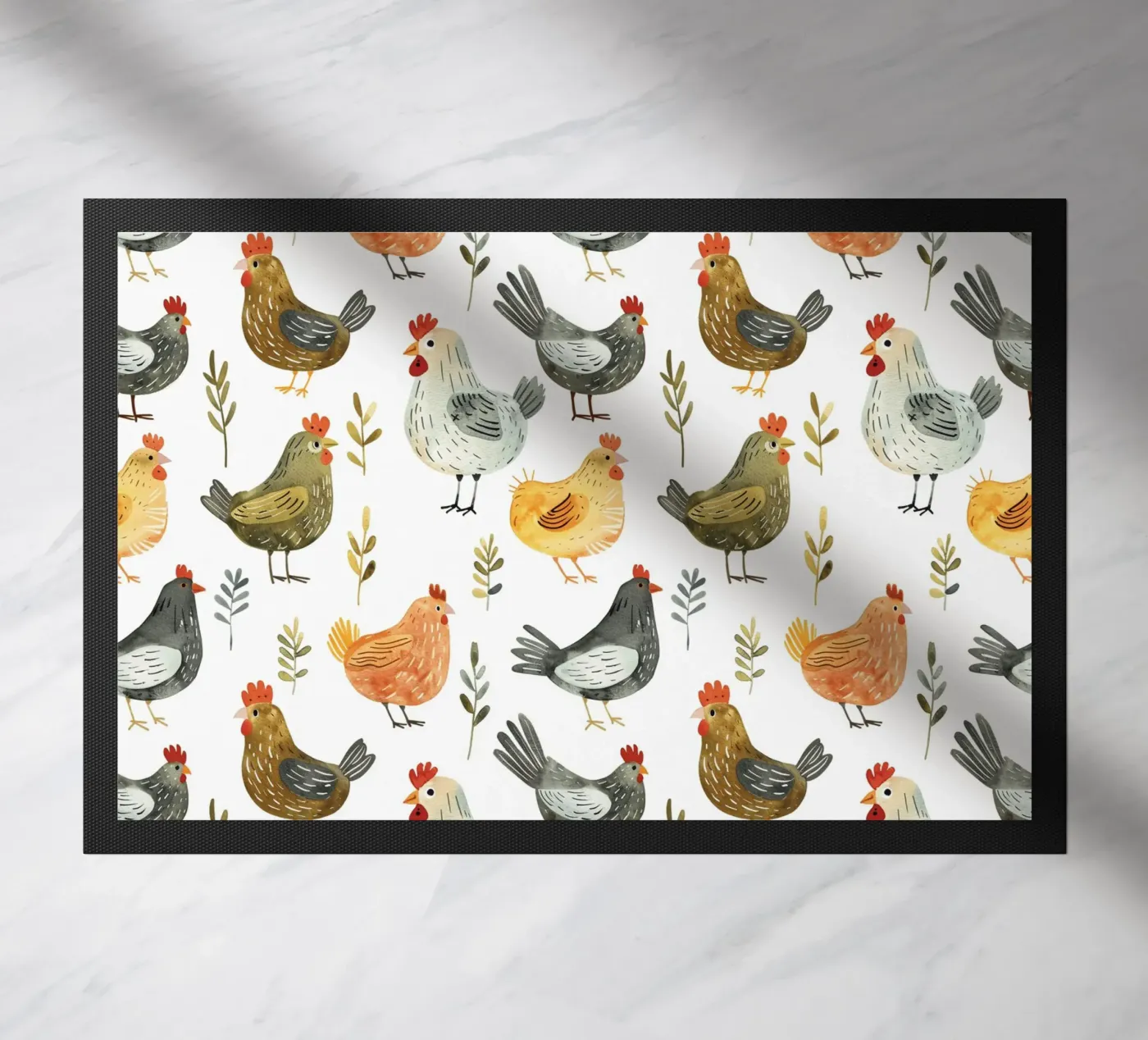 Cute Chickens zerbino da Sunflower Soul Studio