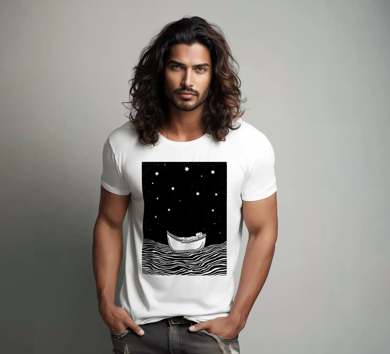 Drifting Through the Stars t-shirt da Indigo Rain