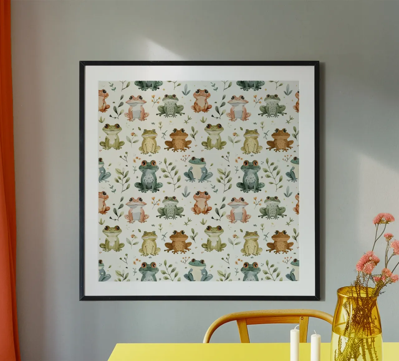 Cute Frogs poster da Sunflower Soul Studio