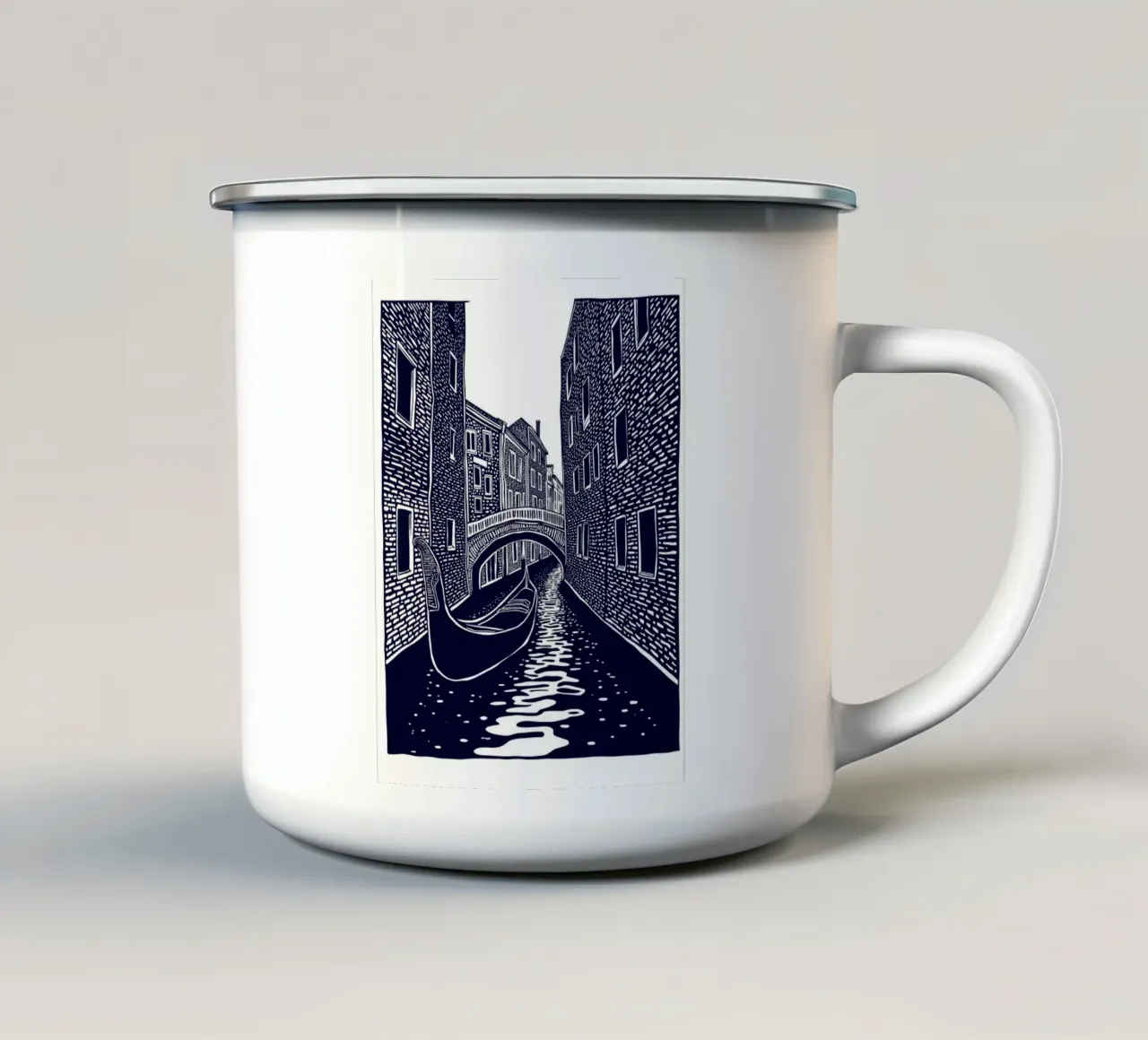 Silent Venice tazza in smalto da Indigo Rain