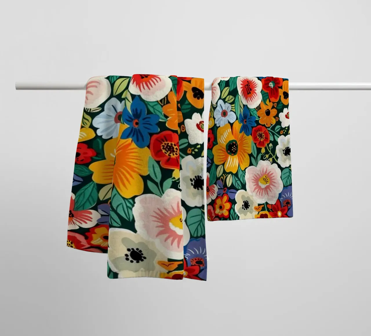 Dopamine Flowers asciugamano da bagno da Sunflower Soul Studio