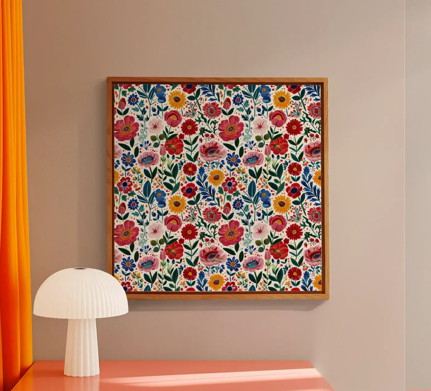 Vivid Wild Flowers plexiglass da Sunflower Soul Studio