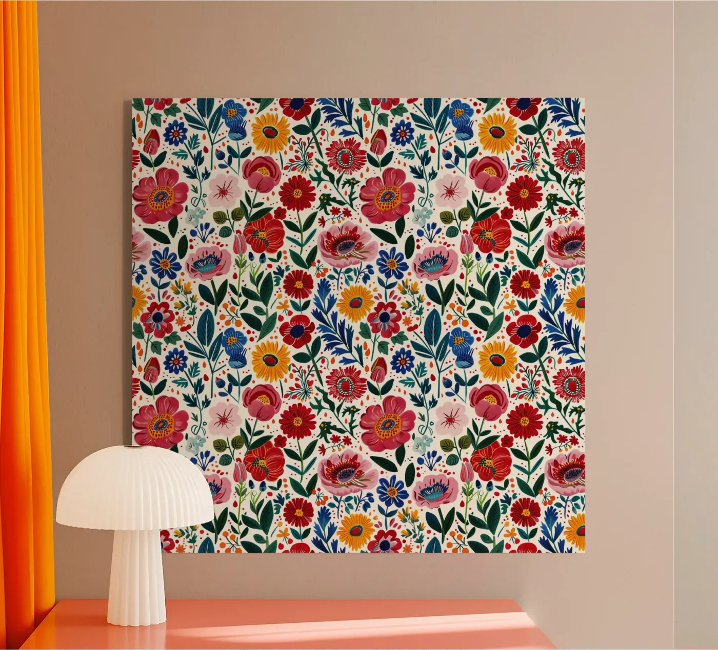 Vivid Wild Flowers plexiglass da Sunflower Soul Studio
