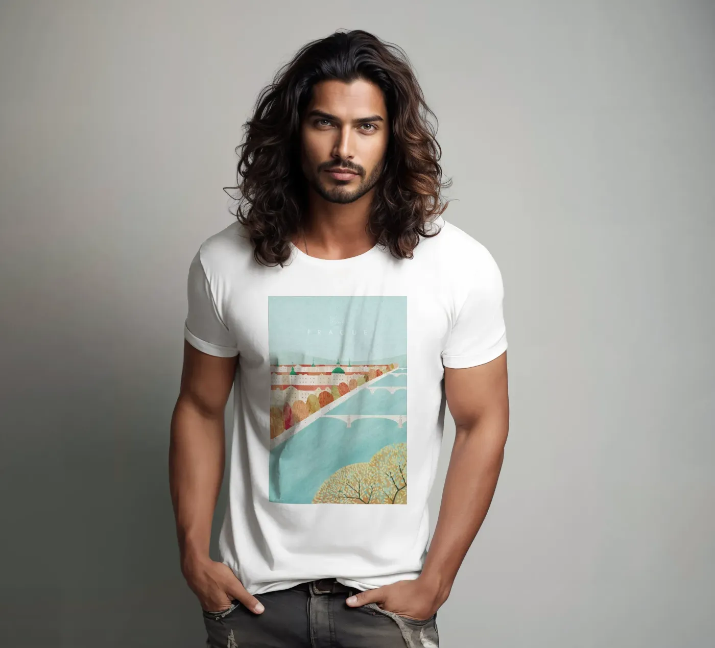 Prague t-shirt da Henry Rivers