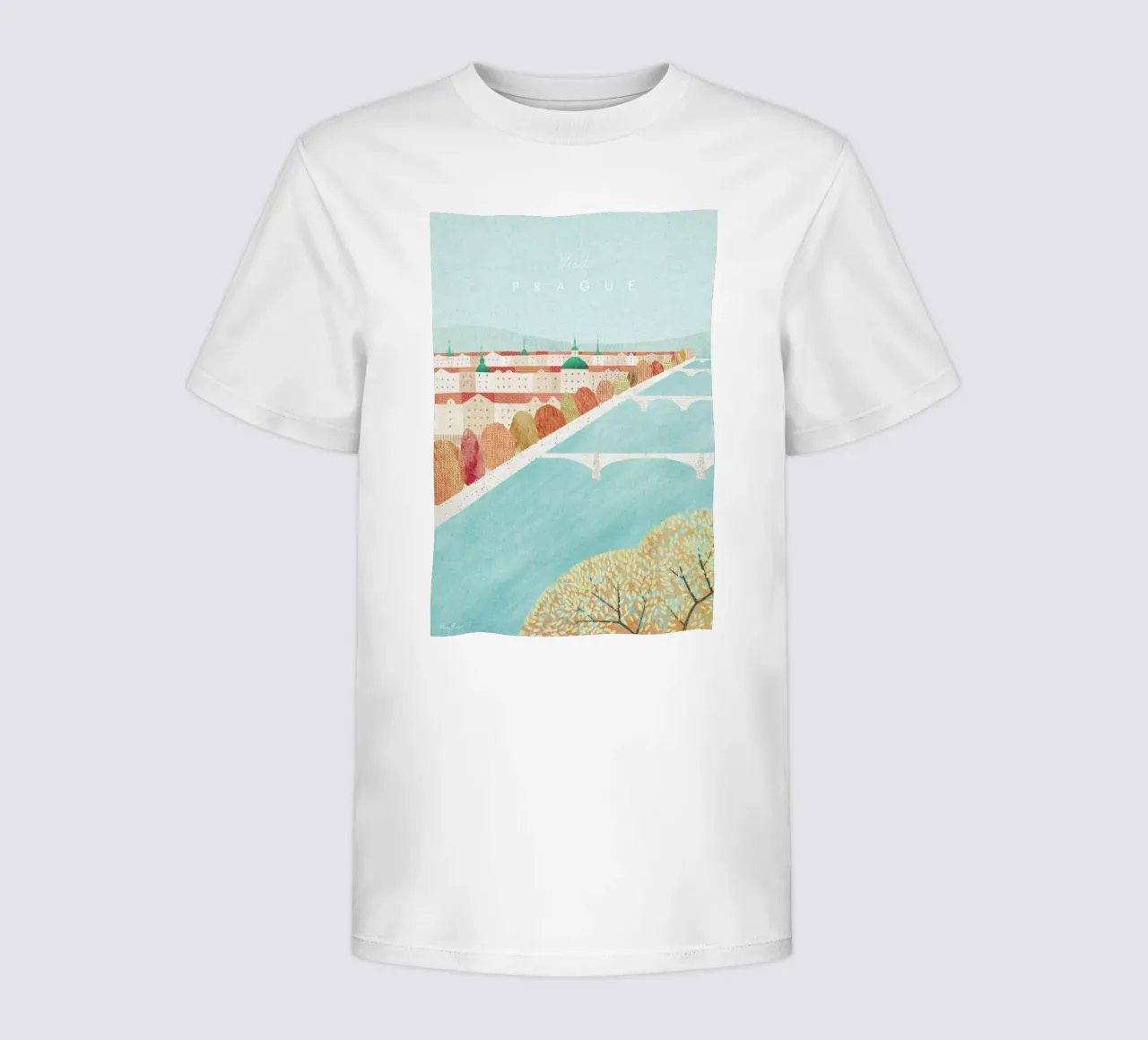 Prague t-shirt bambini da Henry Rivers