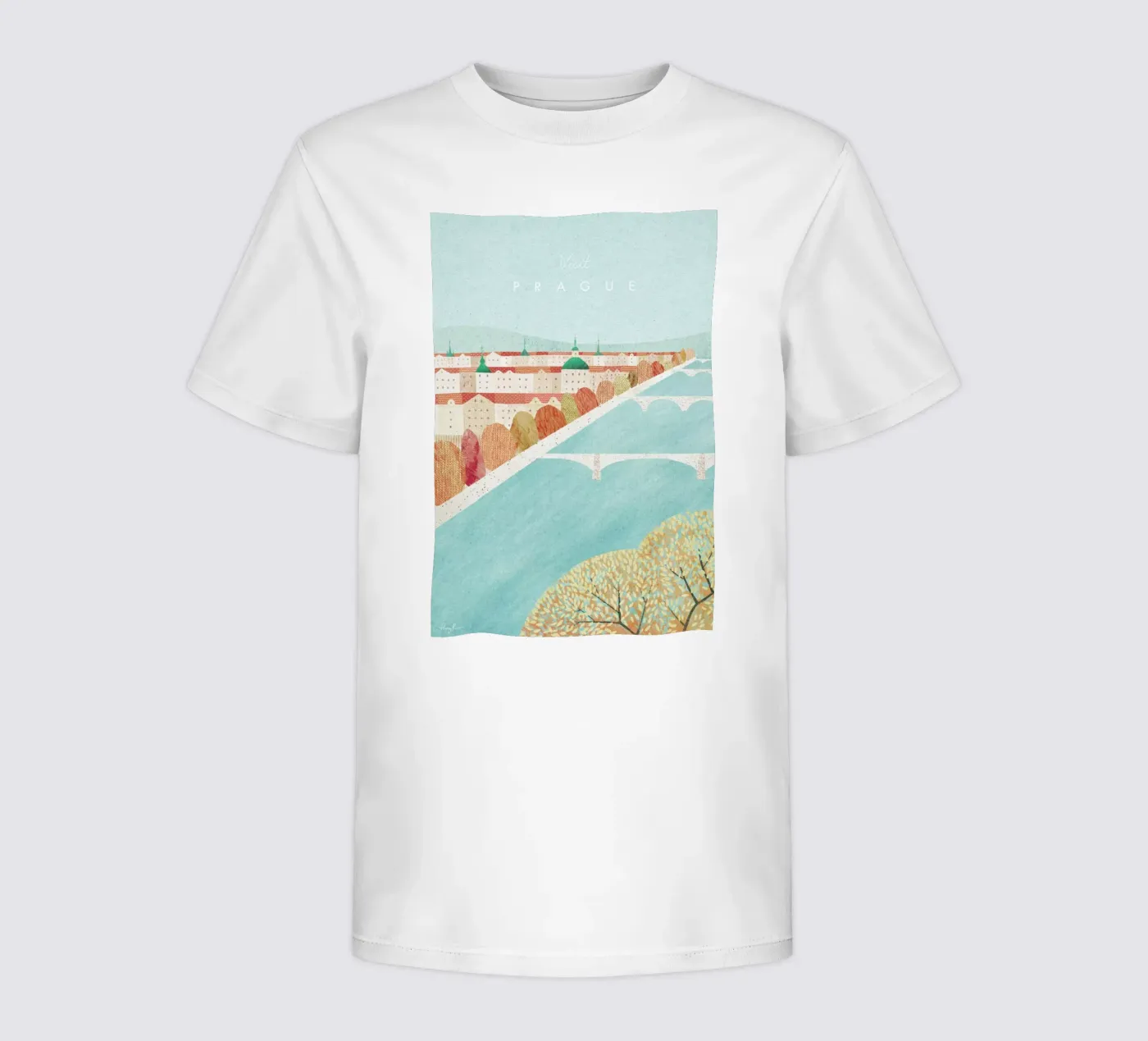 Prague t-shirt bambini da Henry Rivers