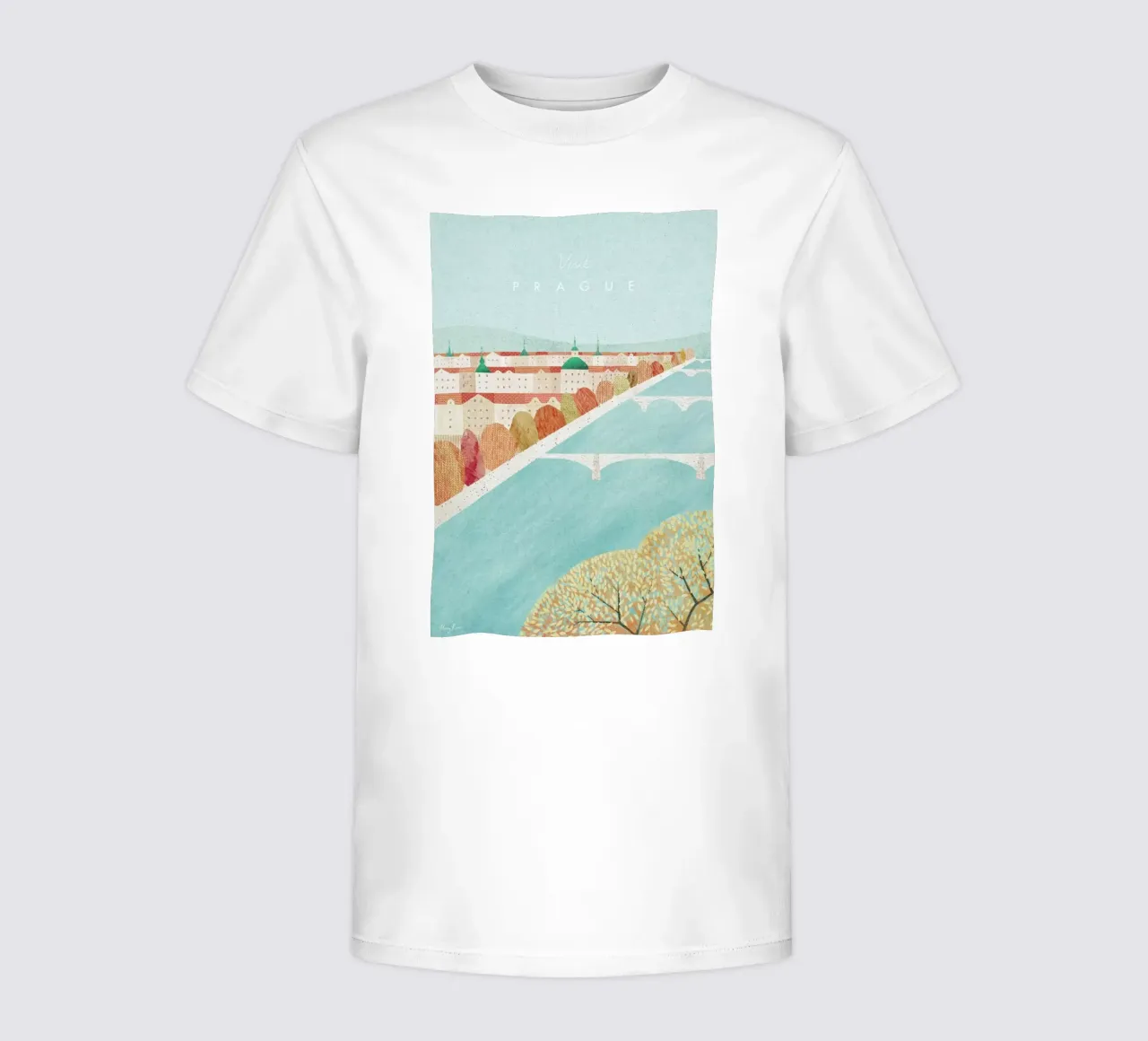 Prague t-shirt bambini da Henry Rivers