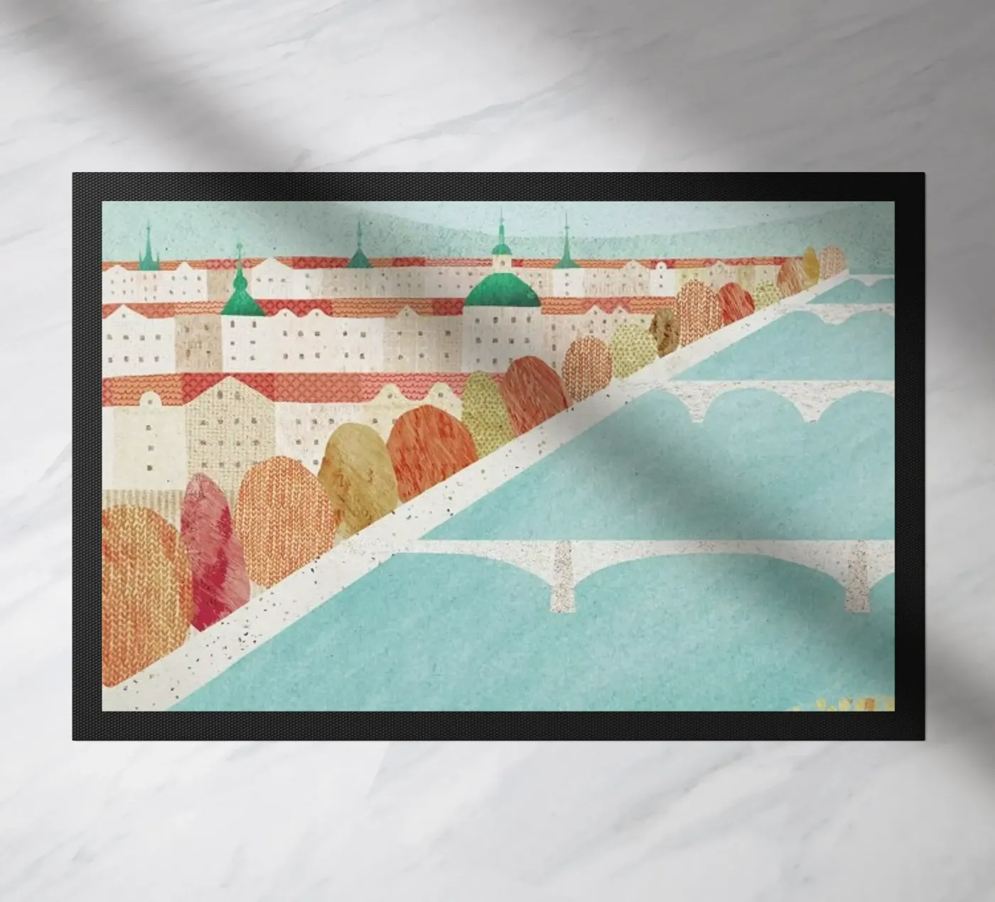 Prague doormat by Henry Rivers