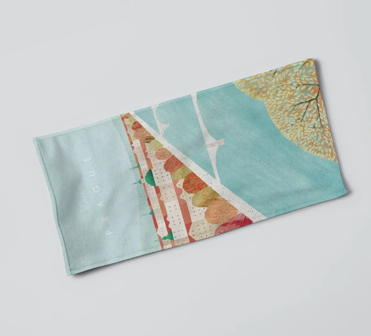 Prague badhanddoek van Henry Rivers