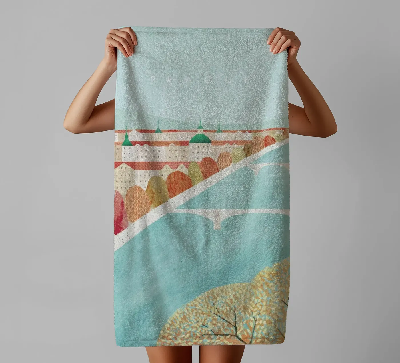 Prague towel by Henry Rivers