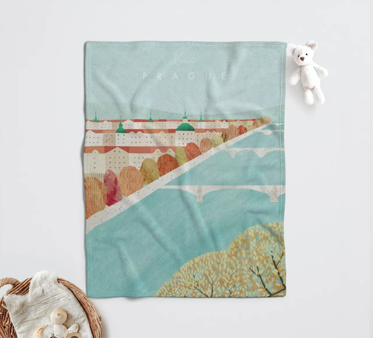 Prague Fleecedecke von Henry Rivers