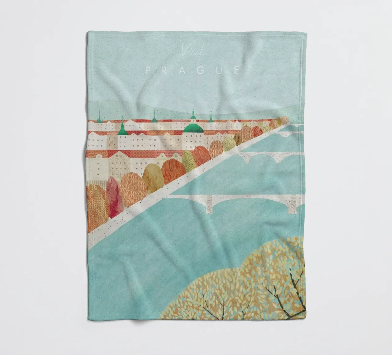 Prague Fleecedecke von Henry Rivers