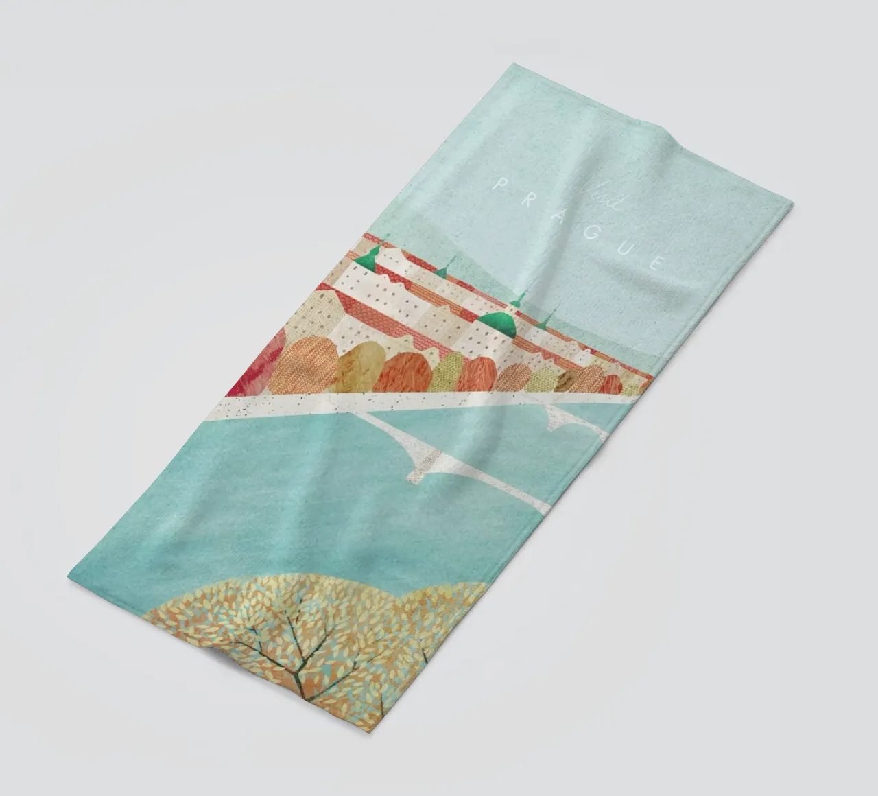 Prague beach towel by Henry Rivers