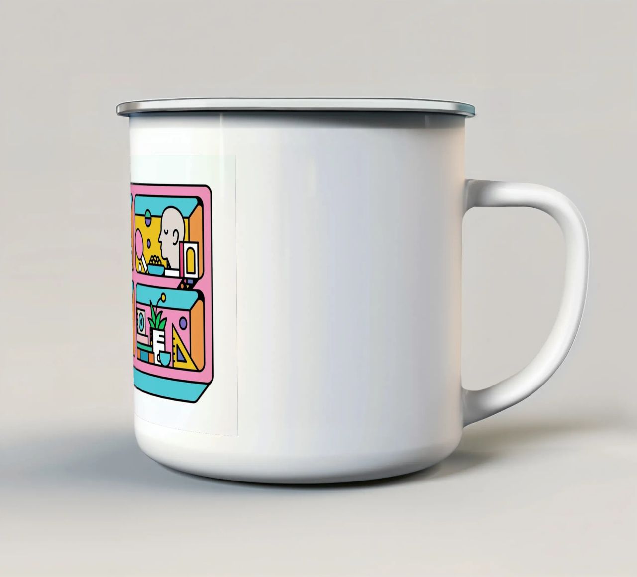 The Dreamer tazza in smalto da Tyler Dale