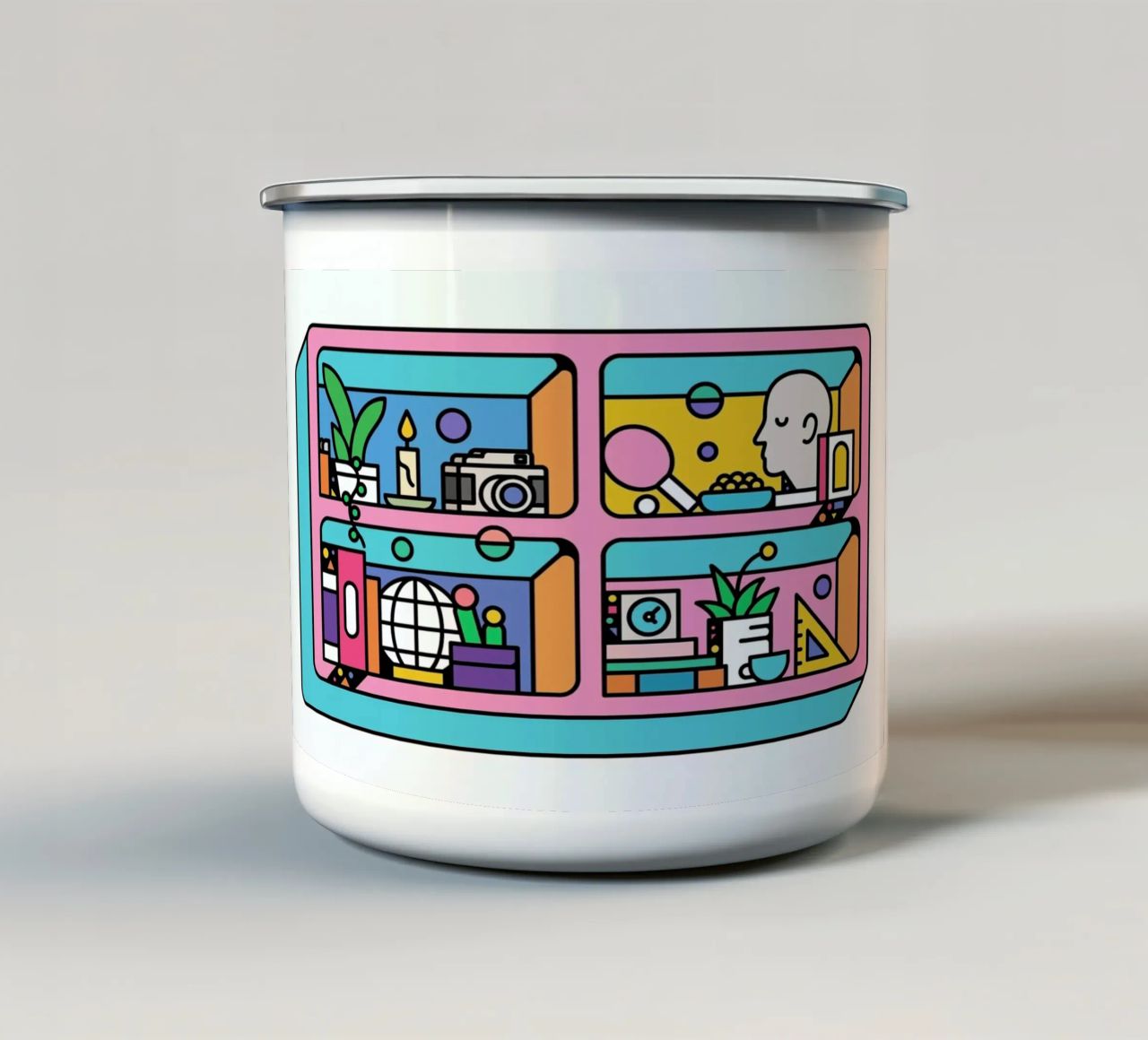 The Dreamer tazza in smalto da Tyler Dale