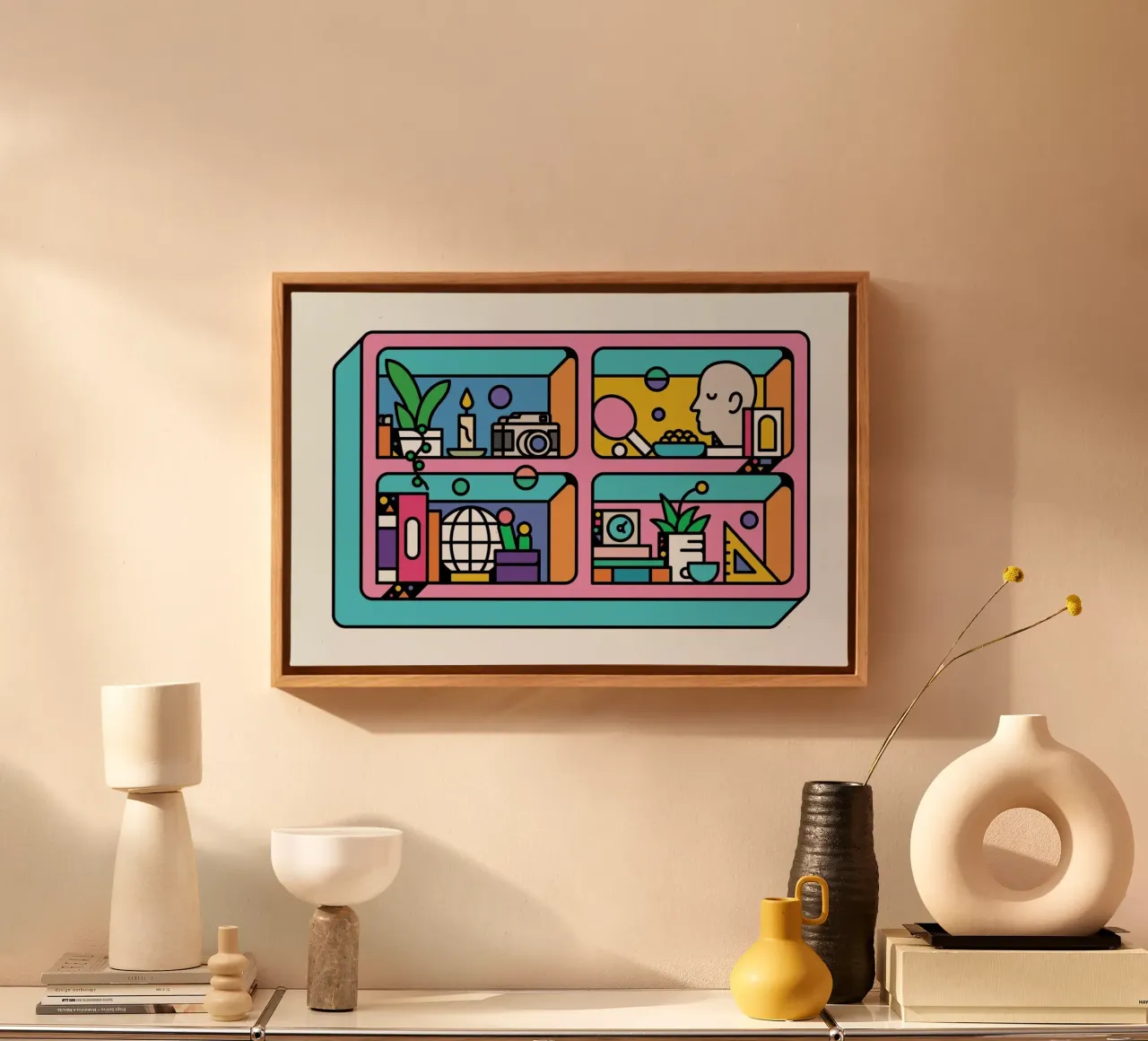 The Dreamer canvas met Baklijst van Tyler Dale