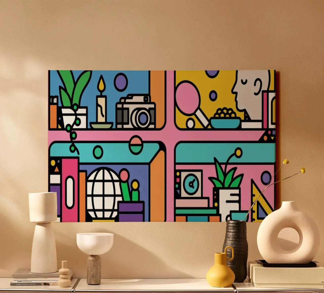 The Dreamer canvas met Baklijst van Tyler Dale