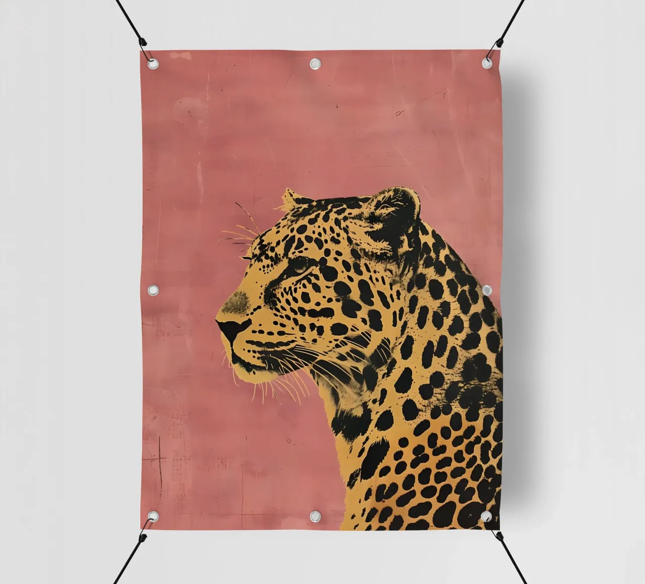 The Leopard in Pink telo in pvc da Gypsy Galleria