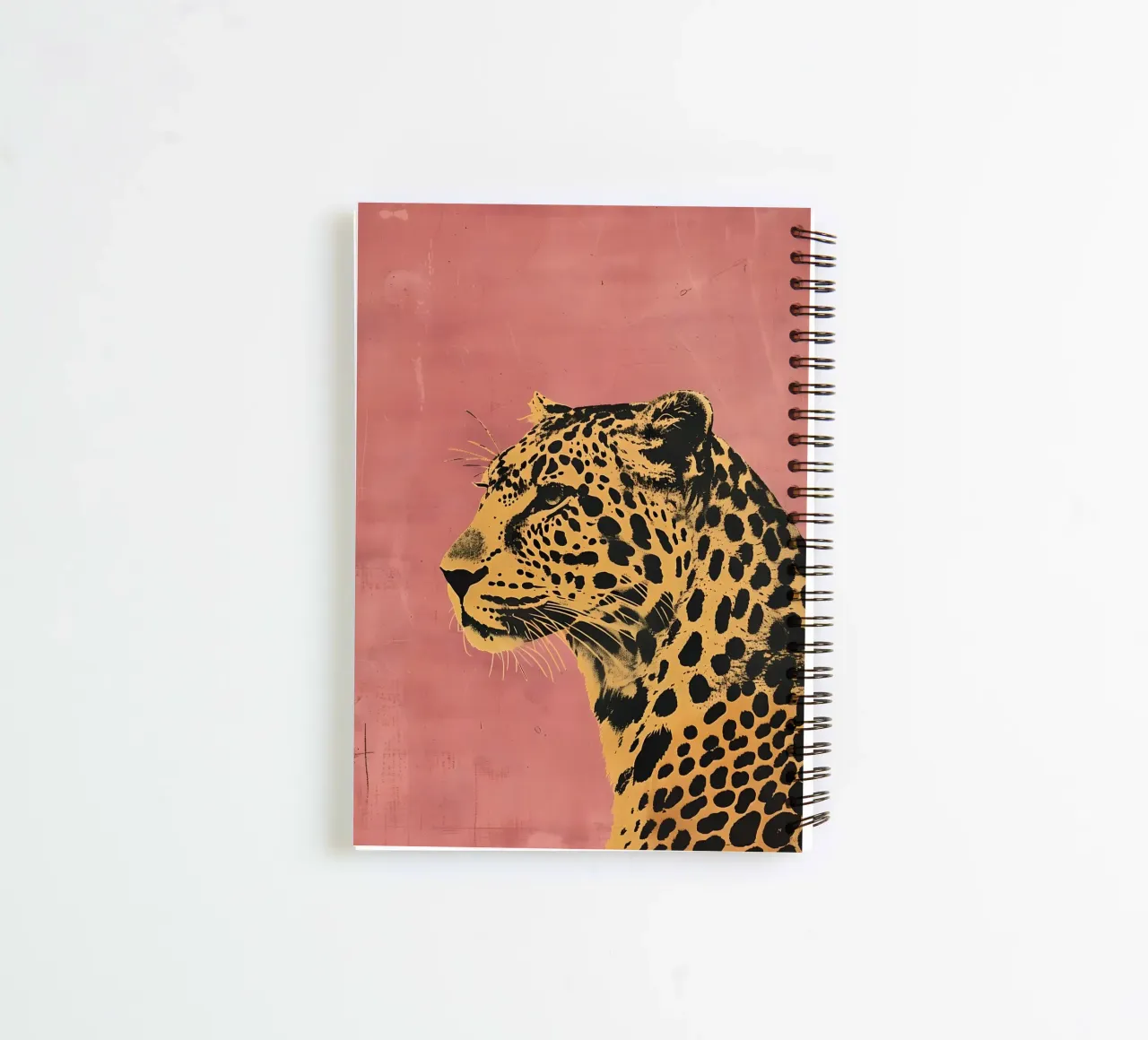 The Leopard in Pink spiral notebook by Gypsy Galleria