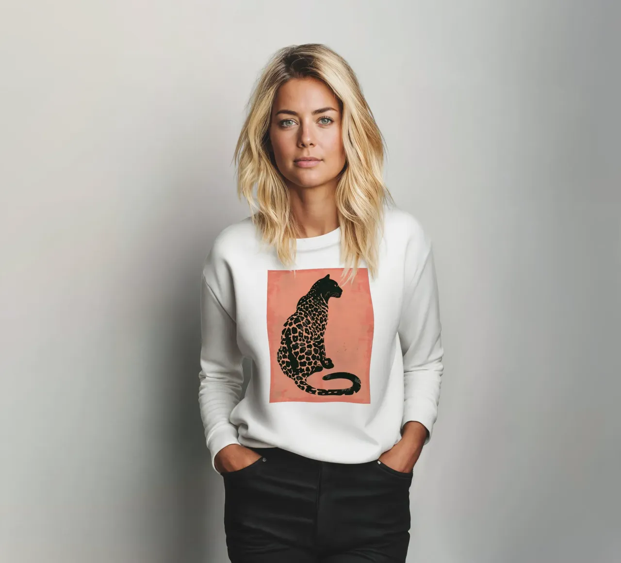 Pink Leopard felpa da Gypsy Galleria