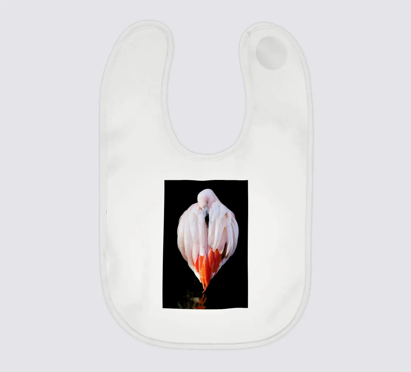 Flamingo in Reflection Babylätzchen von Natural Kingdom