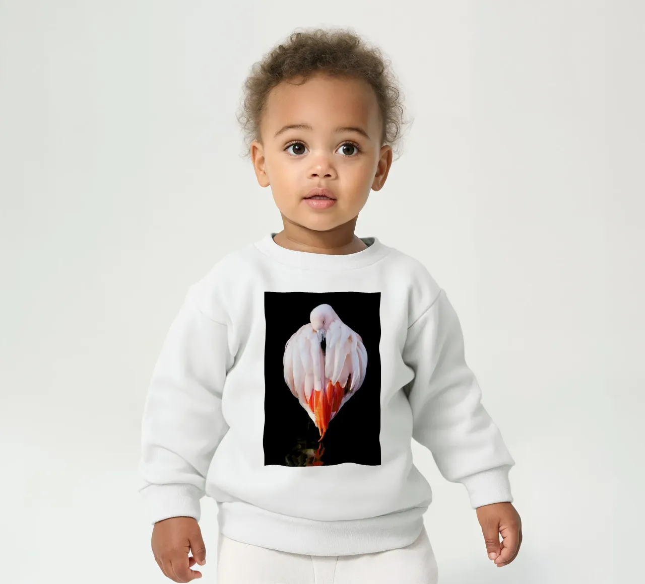 Flamingo in Reflection felpa neonato da Natural Kingdom