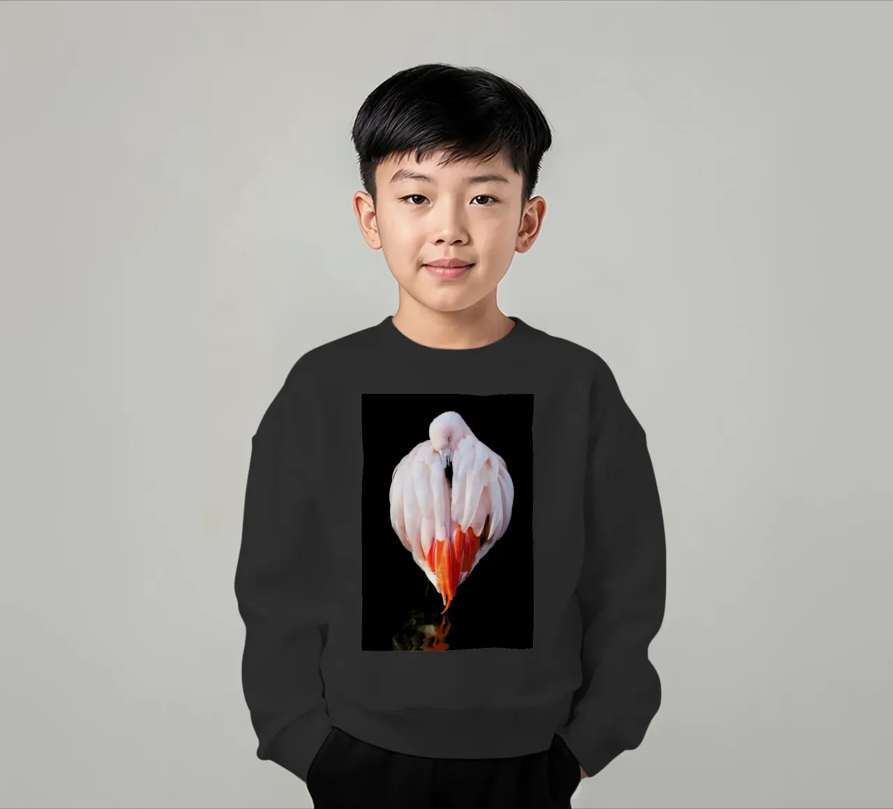 Flamingo in Reflection felpa bambino da Natural Kingdom