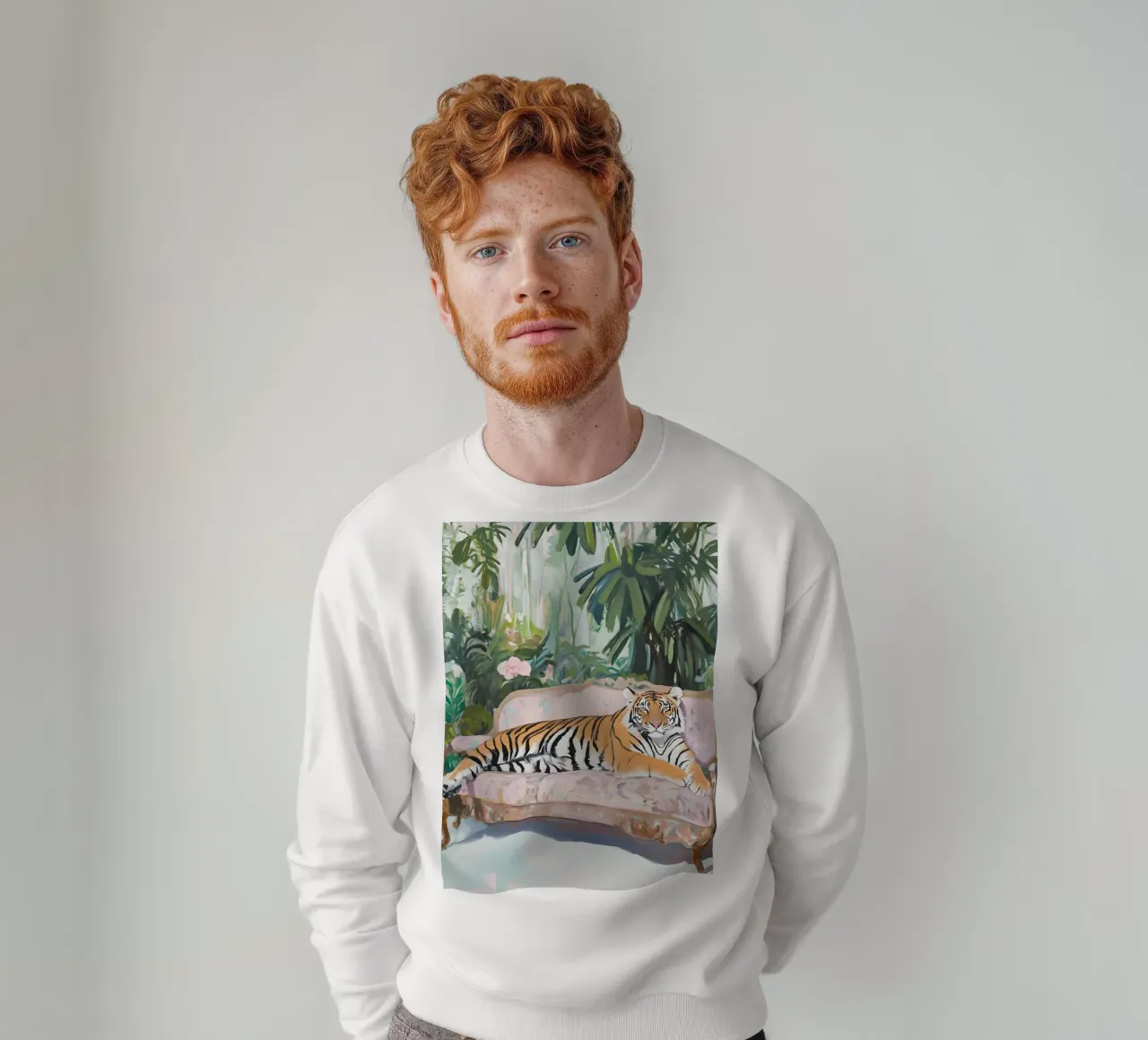 Lazy Tiger felpa da Gypsy Galleria