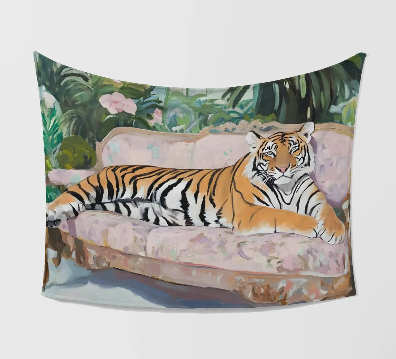 Lazy Tiger coperta in pile da Gypsy Galleria