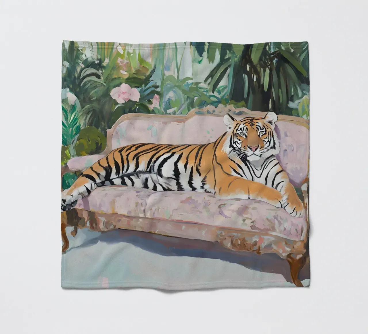 Lazy Tiger coperta in pile da Gypsy Galleria