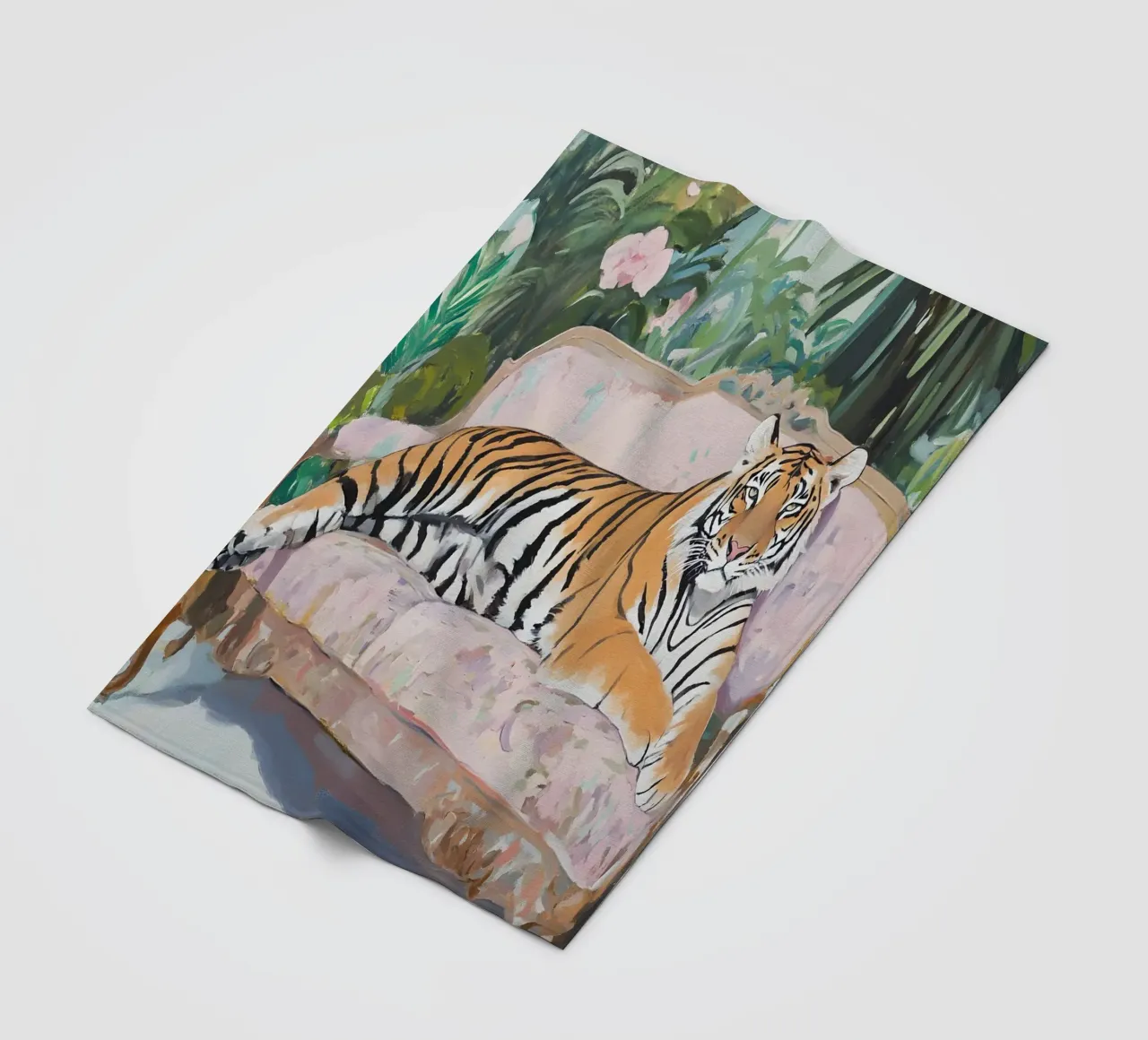 Lazy Tiger coperta in pile da Gypsy Galleria
