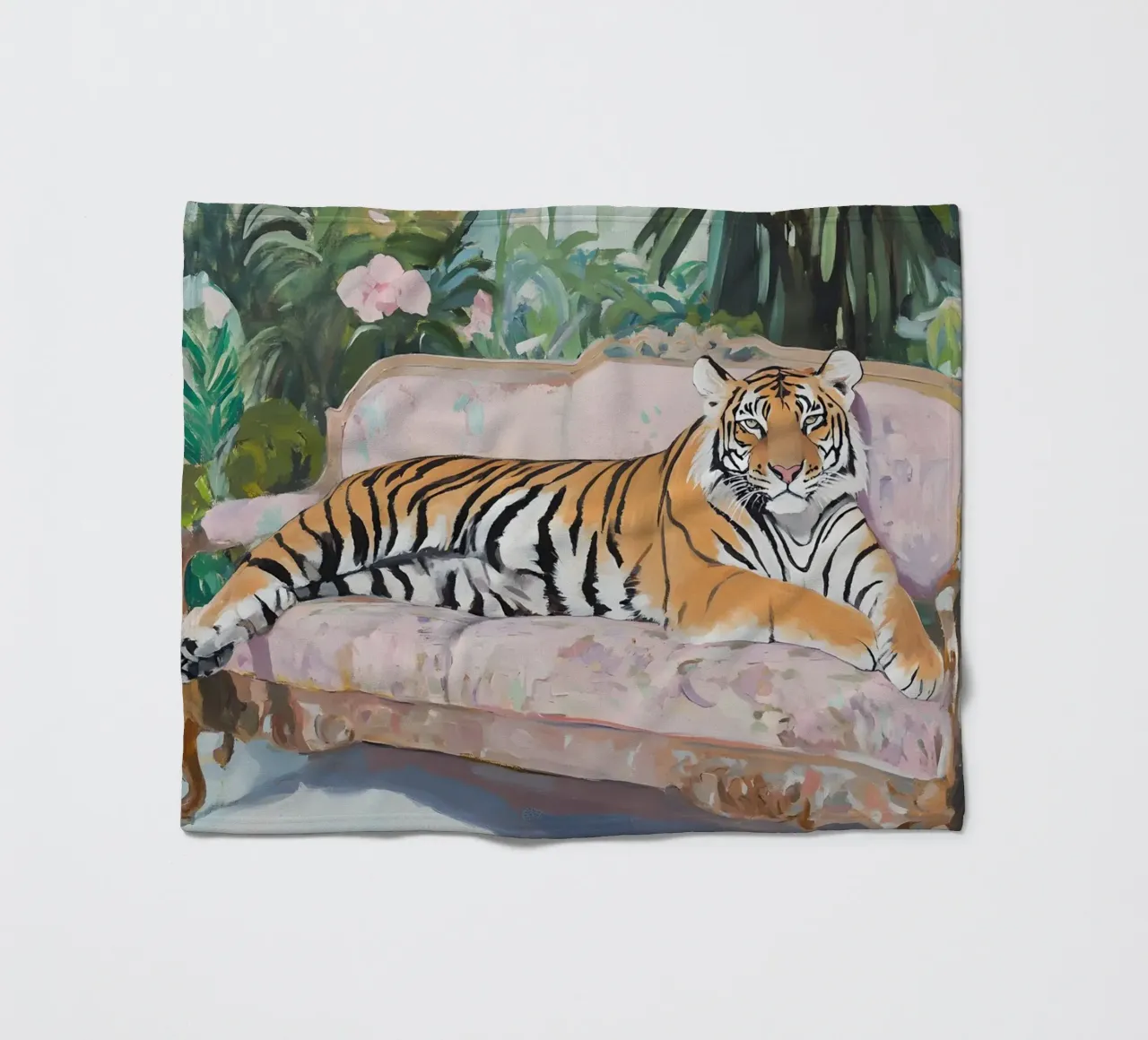 Lazy Tiger coperta in pile da Gypsy Galleria