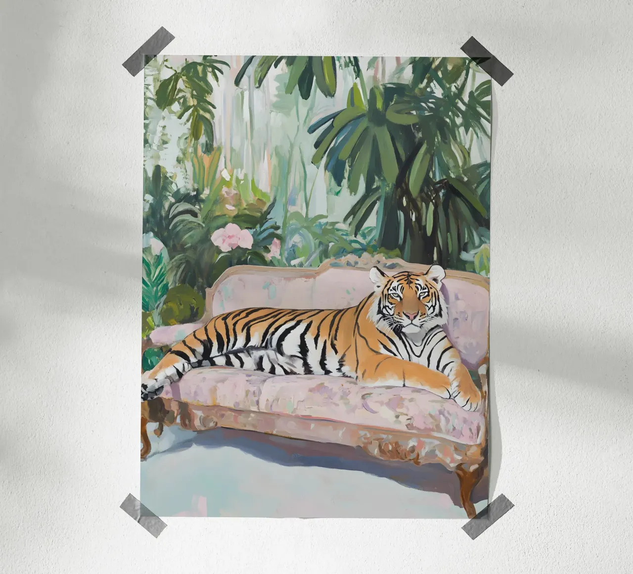 Lazy Tiger poster by Gypsy Galleria
