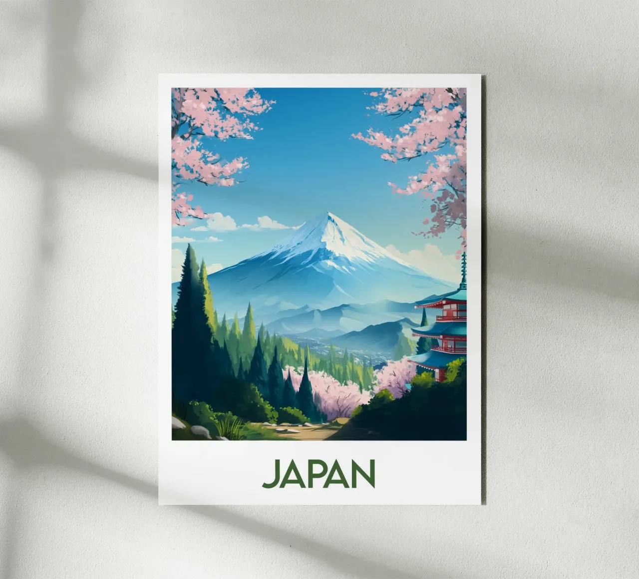 Poster Giappone alluminio dibond da Frame the World