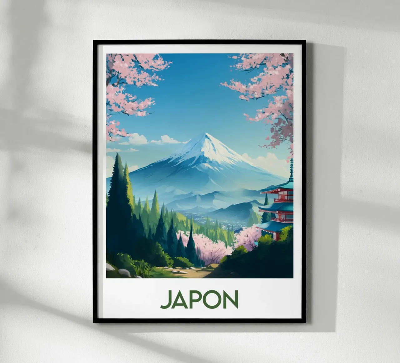 Poster Giappone poster con telaio in plastica da Frame the World