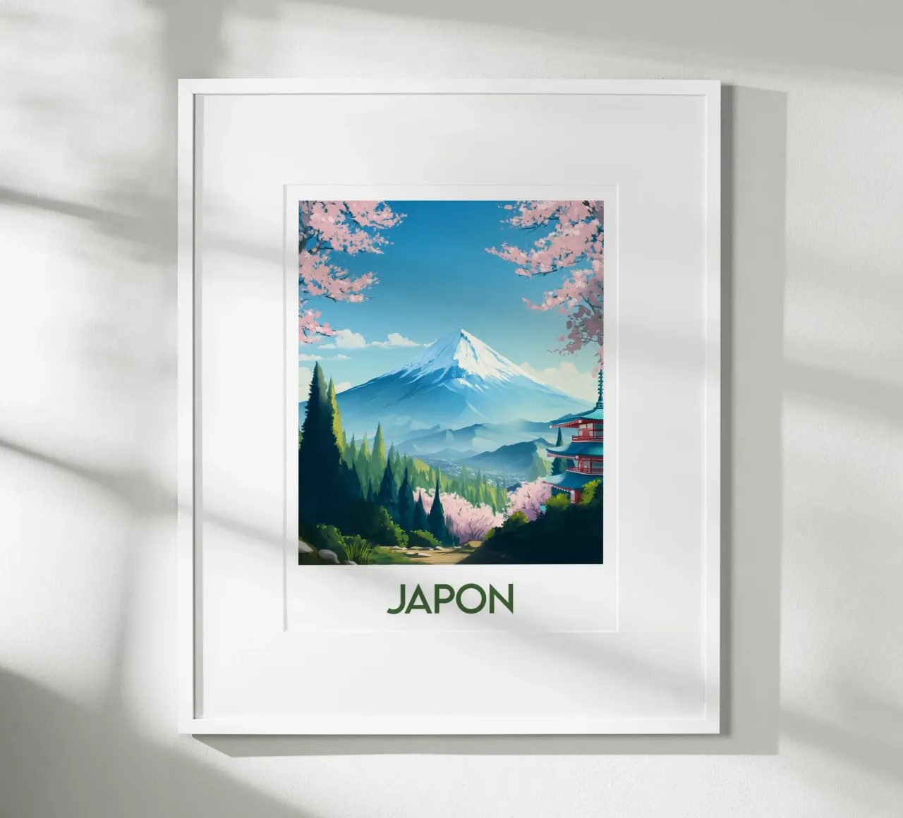 Poster Giappone poster con telaio in plastica da Frame the World